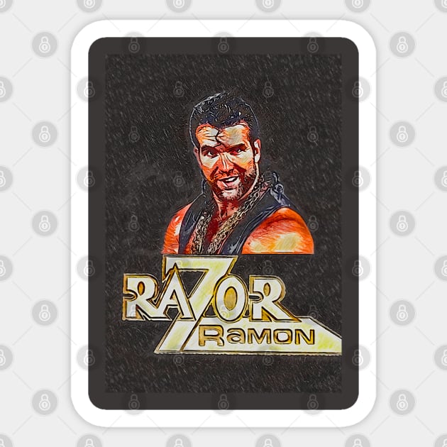 RIP Razer Ramon, Scott Hall Sticker by Boztik-Designs